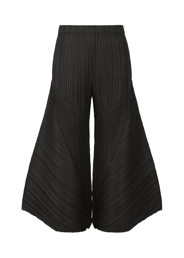 THICKER BOTTOMS 2 Straight-leg Pleated Trousers Black | ISSEY 