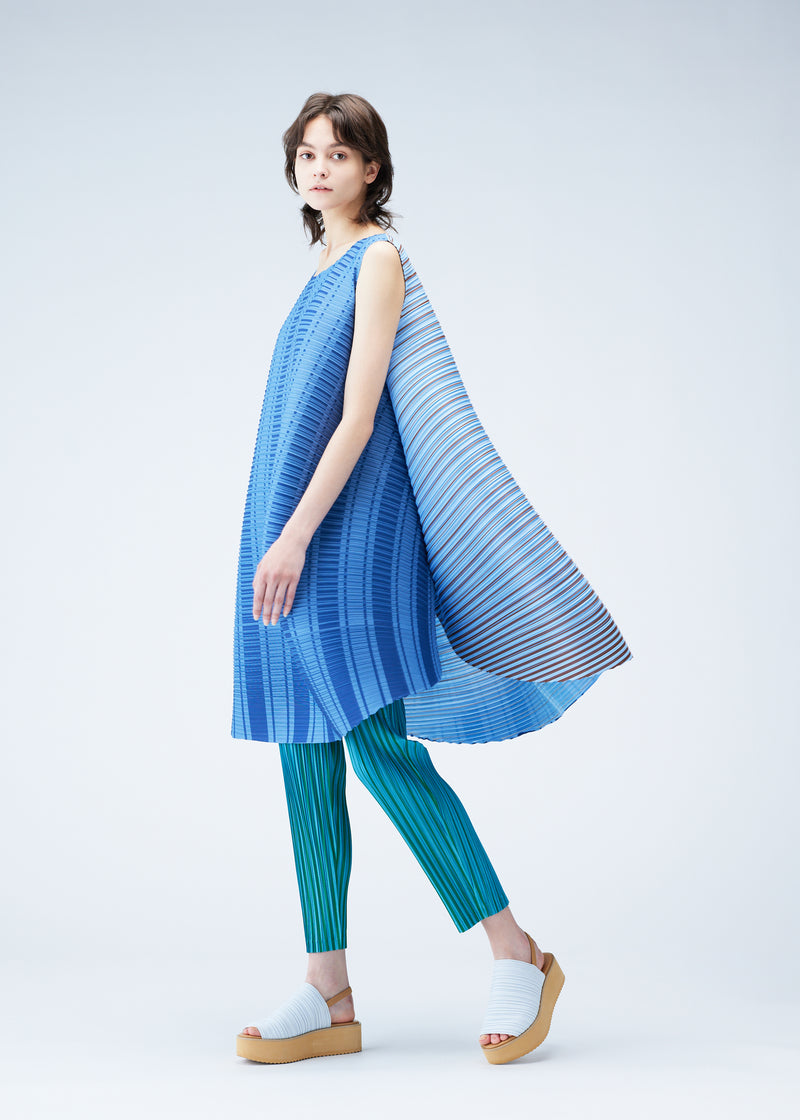 VEGE MIX 2 Dress Blue x Light Blue | ISSEY MIYAKE ONLINE STORE UK