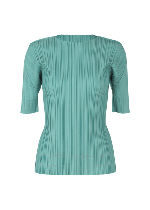 SOFT PLEATS Top Turquoise Green