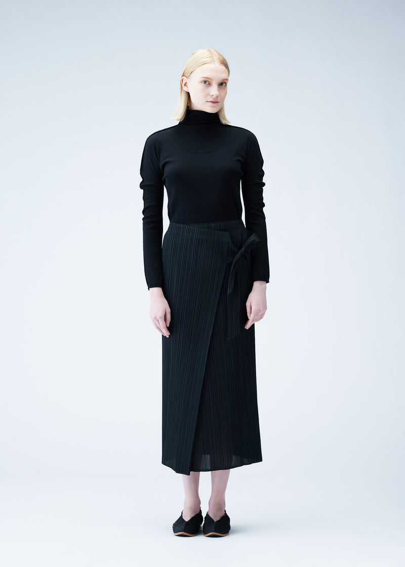 A-POC COTTON MIX Long-sleeved Top Black | ISSEY MIYAKE ONLINE STORE UK