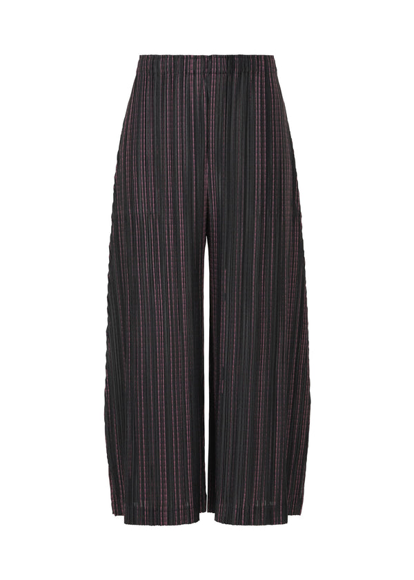 A product shot of the PLEATS PLEASE ISSEY MIYAKE METEOR SHOWER trousers in pink (22).