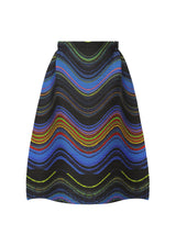 A product shot of the PLEATS PLEASE ISSEY MIYAKE WARP skirt in black (15).