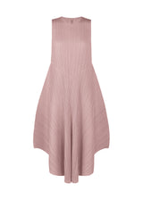 A product shot of the PLEATS PLEASE ISSEY MIYAKE  SOLAR FLARE dress in greyish pink (21)