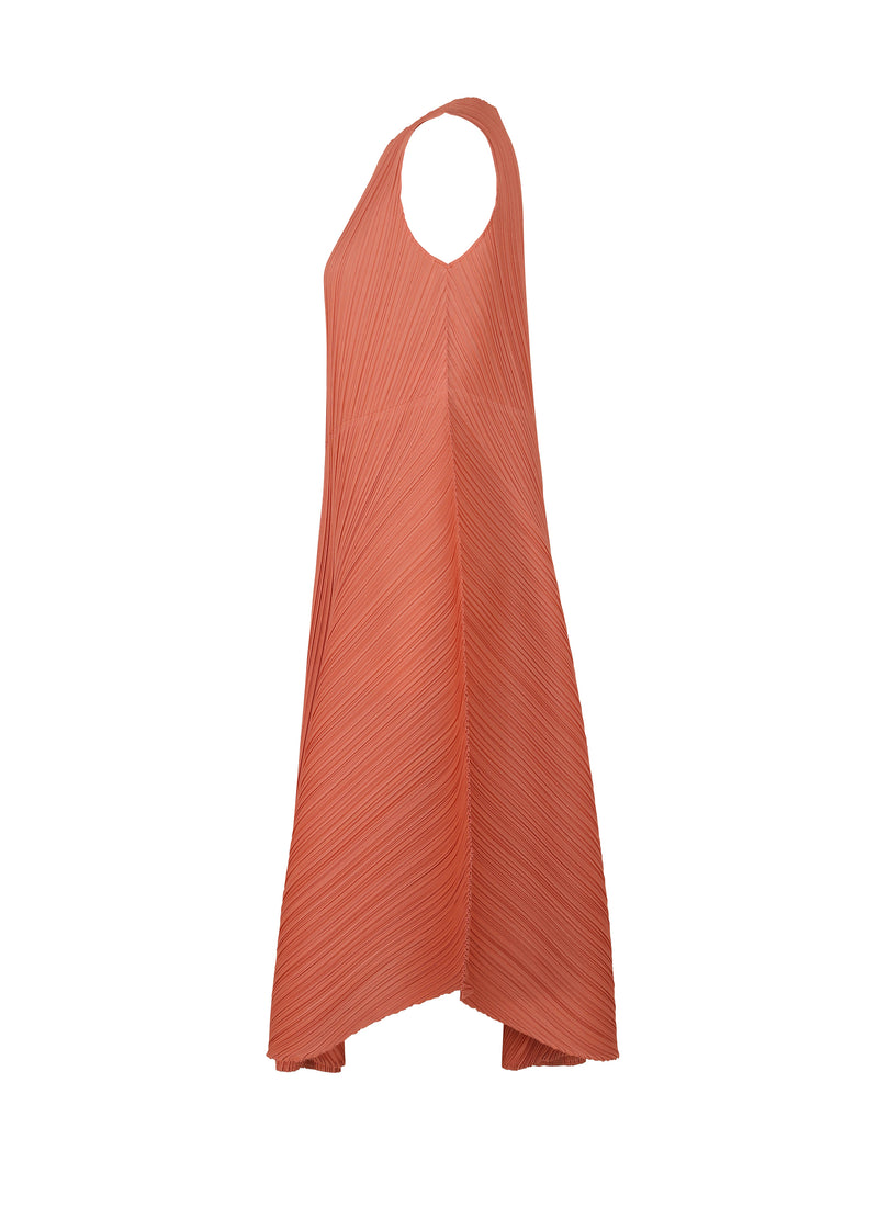 A detail shot of the PLEATS PLEASE ISSEY MIYAKE  SOLAR FLARE dress