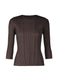 MELLOW PLEATS Top Dark Brown