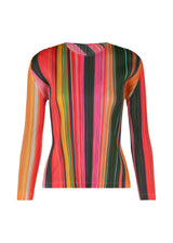 A product shot of the PLEATS PLEASE ISSEY MIYAKE WARP top in pink (22).