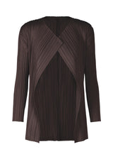 MELLOW PLEATS Cardigan Dark Brown