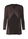 MELLOW PLEATS Cardigan Dark Brown