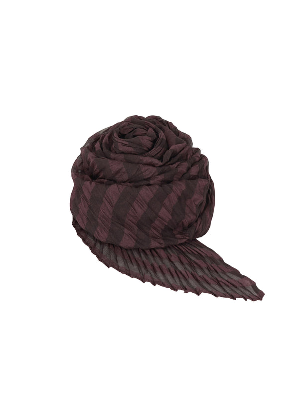 BOUMURA SHIBORI SCARF Stole Chocolate Brown