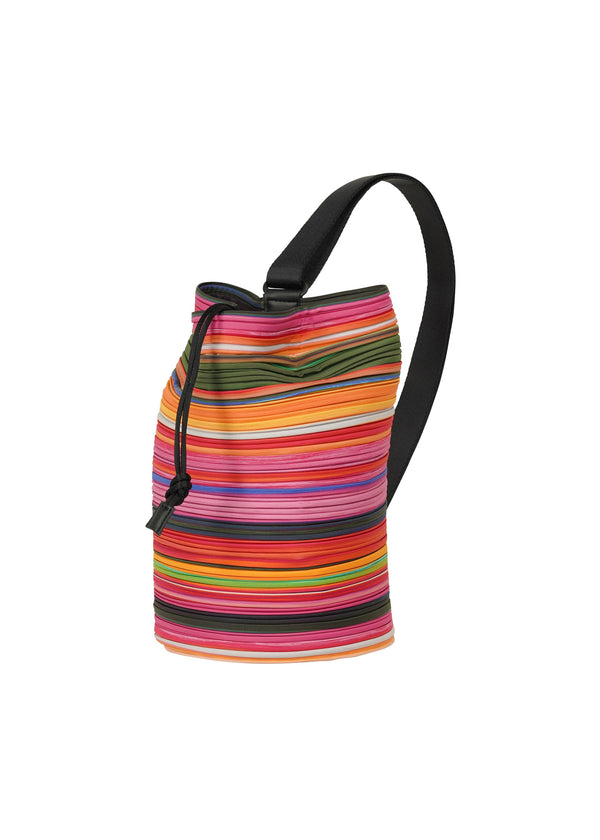 A product shot of the PLEATS PLEASE ISSEY MIYAKE WARP PLEATS BAG bag in pink (22).