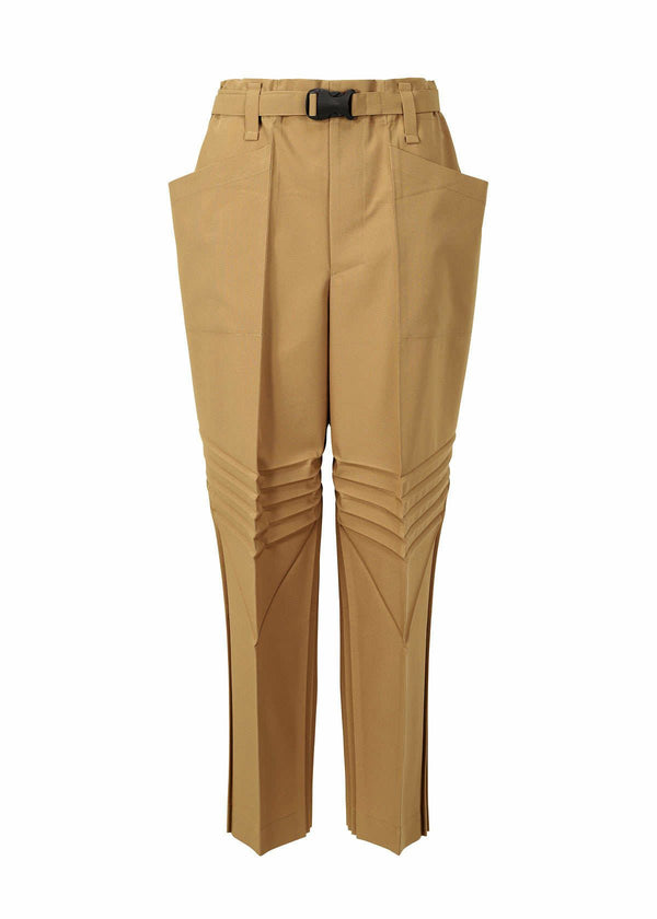 PLEATS BOTTOMS Trousers Camel