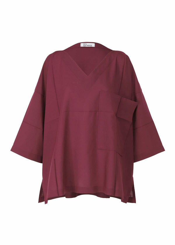 FOLD SQUARE SHIRT Shirt Dark Red