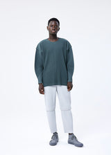 BENDING PLEATS Trousers Slate Green