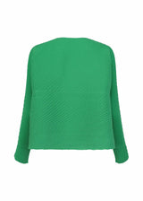 ORBICULAR PLEATS Cardigan Black