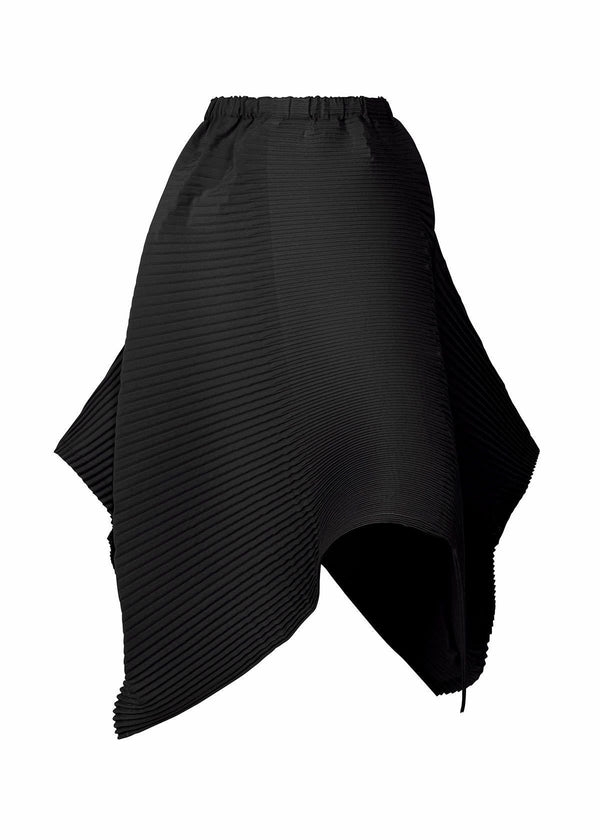 LEAF PLEATS Skirt Black