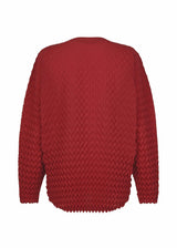 ROUND PLEATS Jacket Red