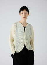 ROUND PLEATS Jacket Black