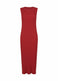 HATCHING PLEATS Dress Red