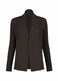 HATCHING PLEATS Jacket Dark Brown