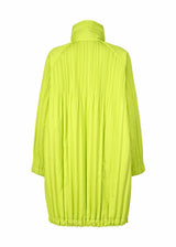 PADDED PLEATS COAT Coat Yellow Green