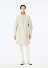 PADDED PLEATS COAT Coat Charcoal
