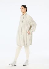 PADDED PLEATS COAT Coat Charcoal