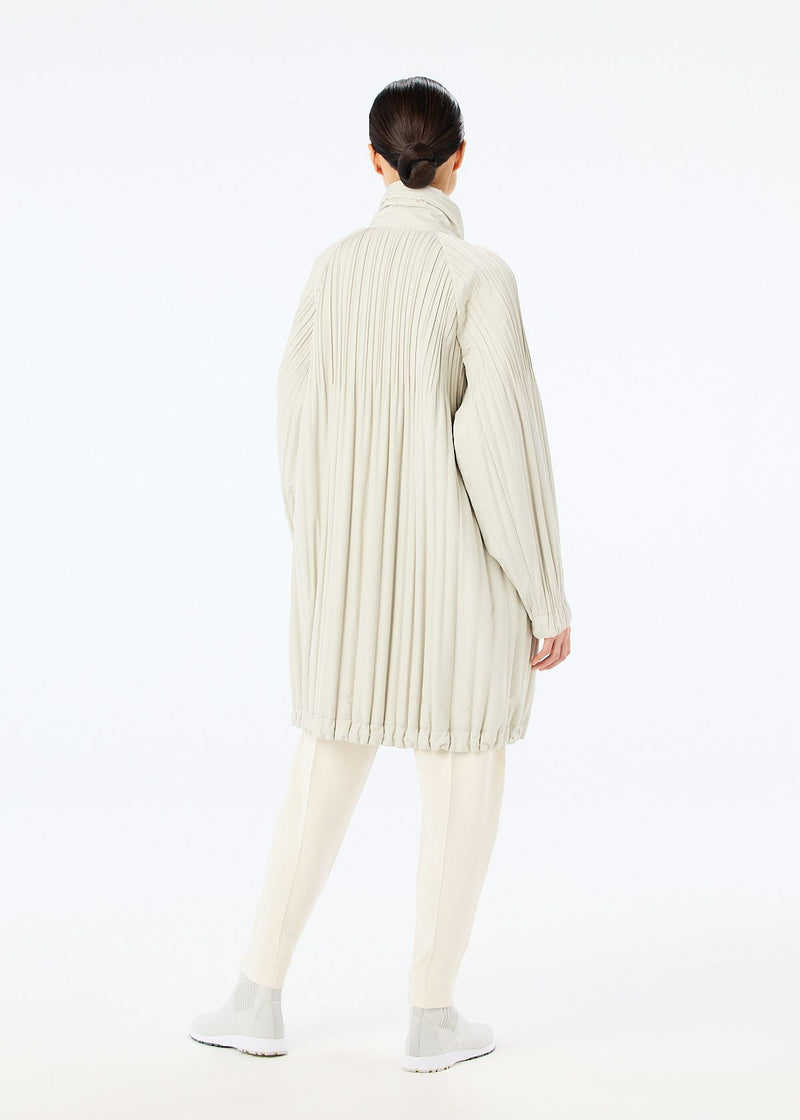 PADDED PLEATS COAT Coat Yellow Green
