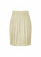 PADDED PLEATS COAT Skirt White Beige