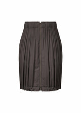 PADDED PLEATS COAT Skirt Charcoal