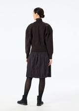 PADDED PLEATS COAT Skirt Charcoal