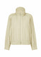 PADDED PLEATS COAT Jacket White Beige
