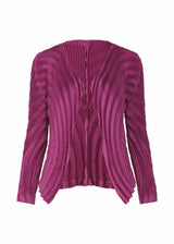 GEM PLEATS Cardigan Magenta