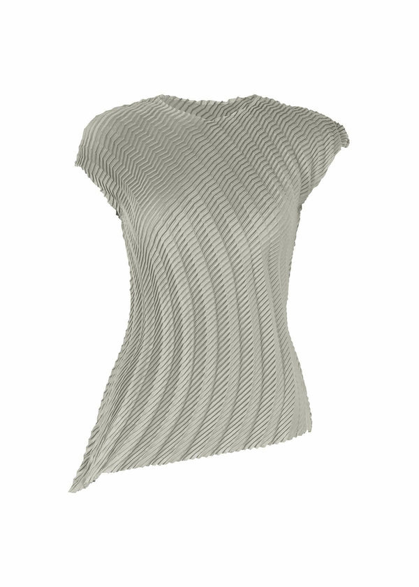 GEM PLEATS Top Grey