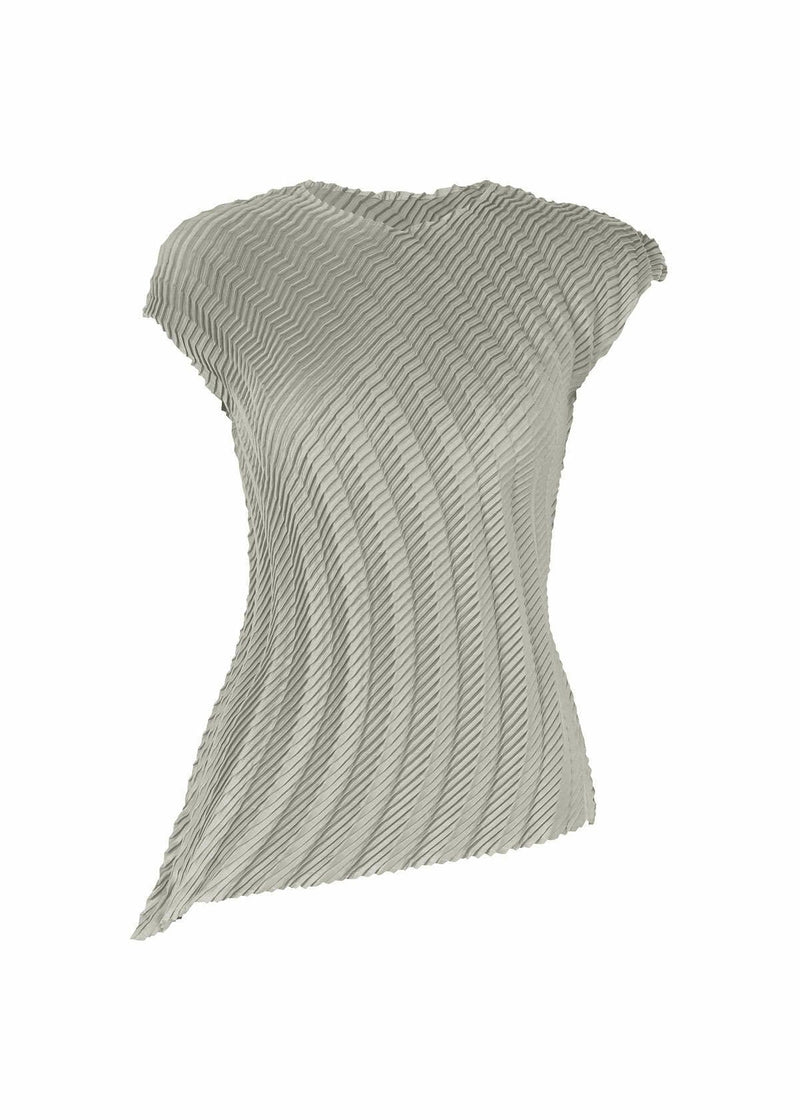 GEM PLEATS Top Grey