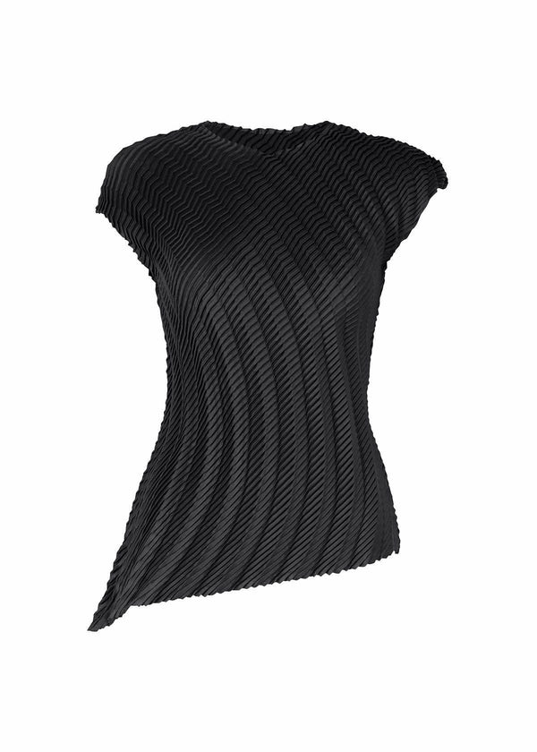 GEM PLEATS Top Black