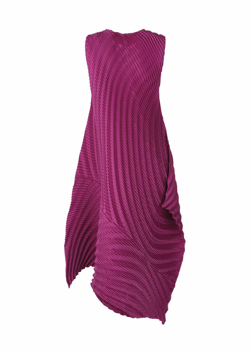 GEM PLEATS Dress Grey