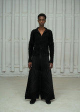 GEM PLEATS Trousers Black