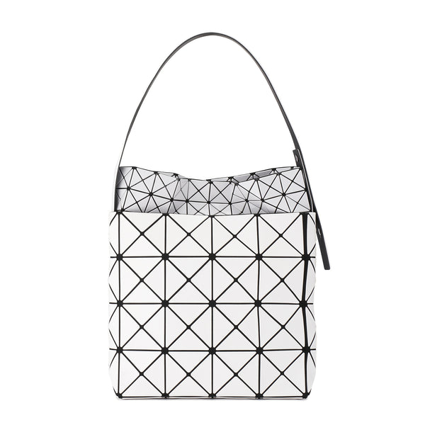 LUCENT NEST Bag White x Light Grey