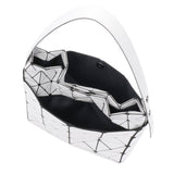 LUCENT NEST Bag White x Light Grey