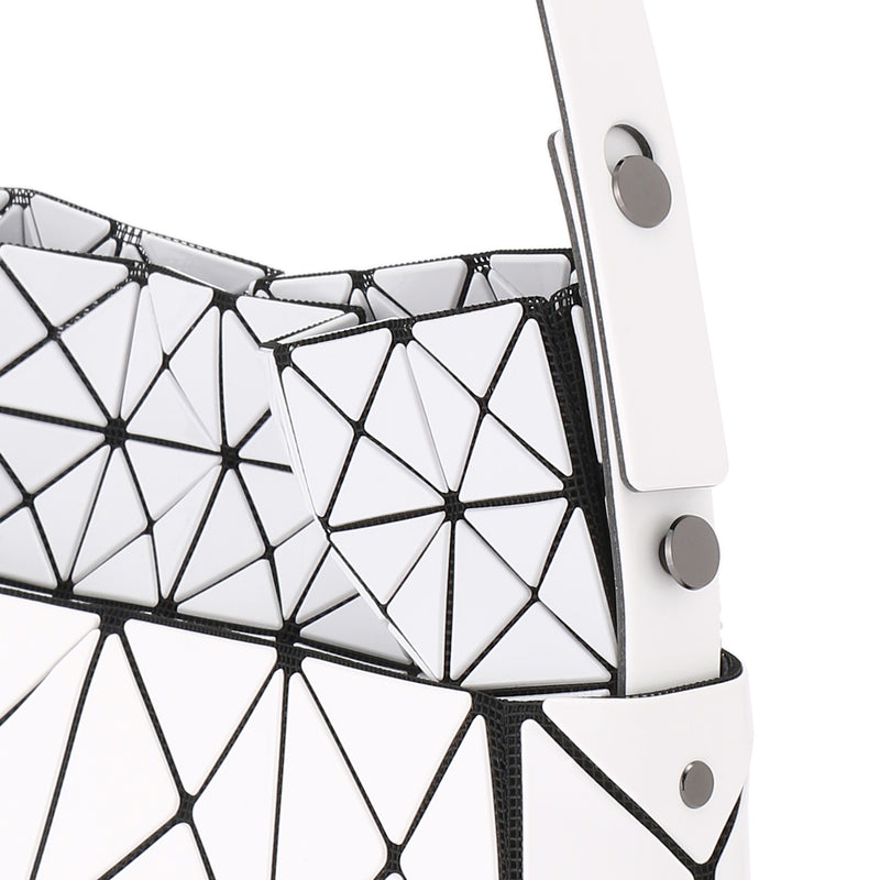 LUCENT NEST Bag White x Light Grey