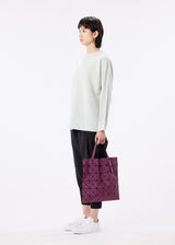 LUCENT METALLIC Tote Charcoal Grey