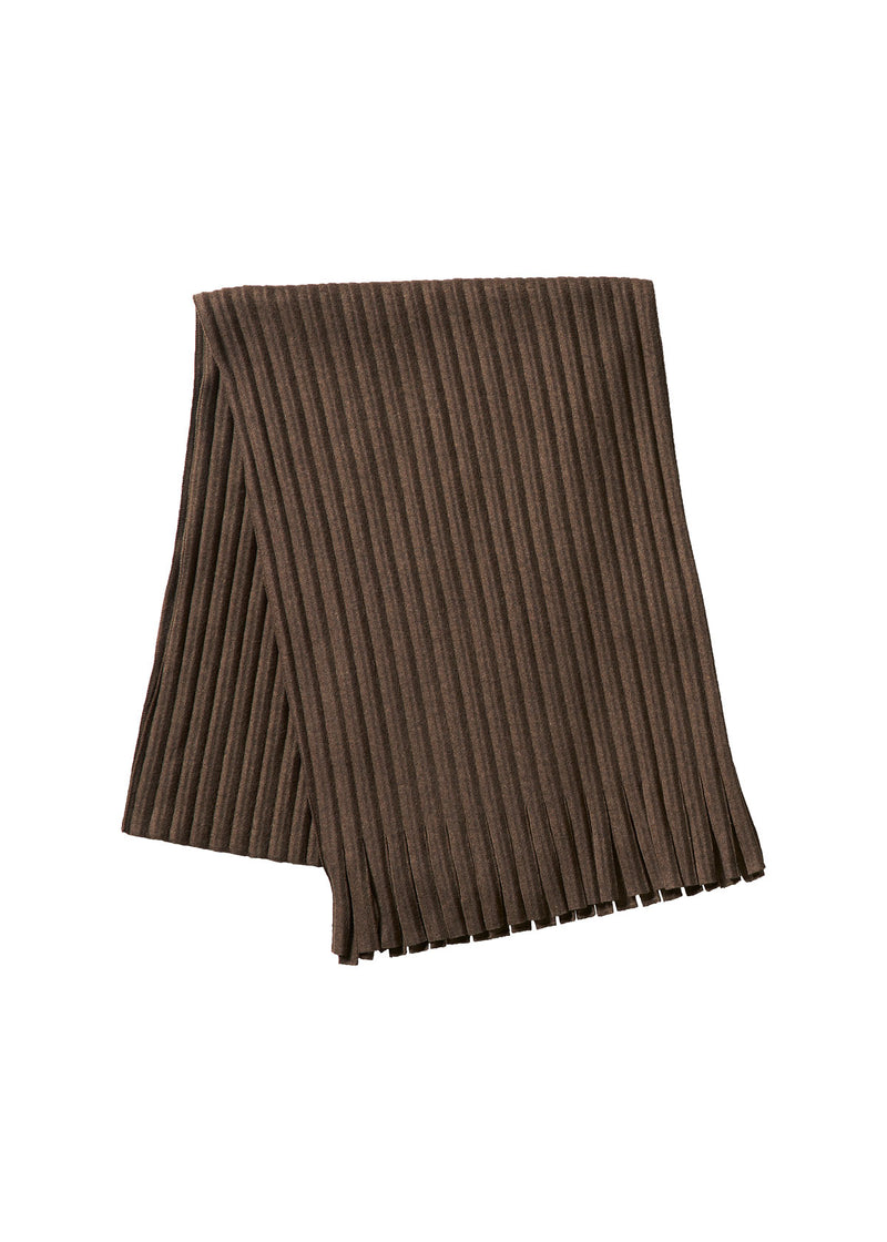 PLEATS STOLE Stole Brown