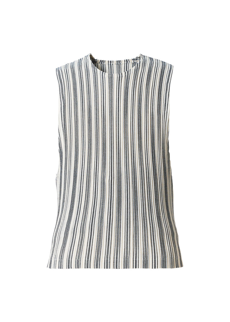 LENO STRIPE Vest Ivory