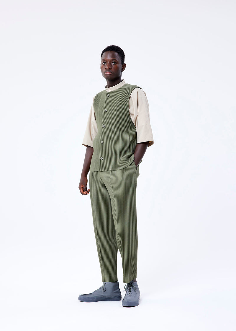 TAILORED PLEATS 2 Full Length Trousers Pearl Beige | ISSEY MIYAKE