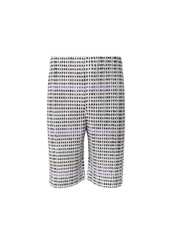 OUTER MESH DOTS PRINT Trousers Ivory