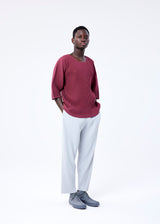 HEATHER PLEATS Top Red