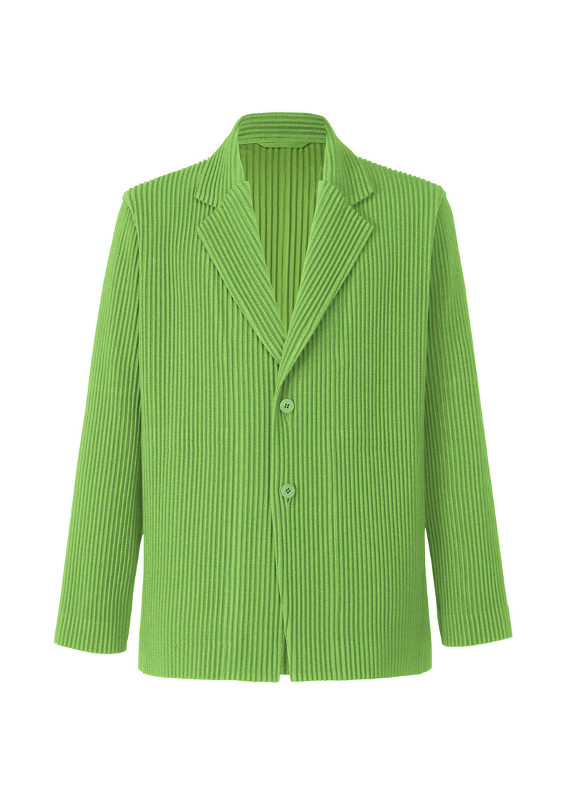 KERSEY PLEATS Tailored Jacket Green   ISSEY MIYAKE ONLINE STORE UK