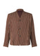TWEED PLEATS Jacket Red Stripe
