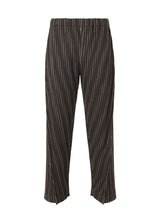TWEED PLEATS Trousers Black Stripe