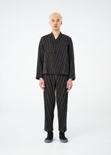 TWEED PLEATS Trousers Red Check